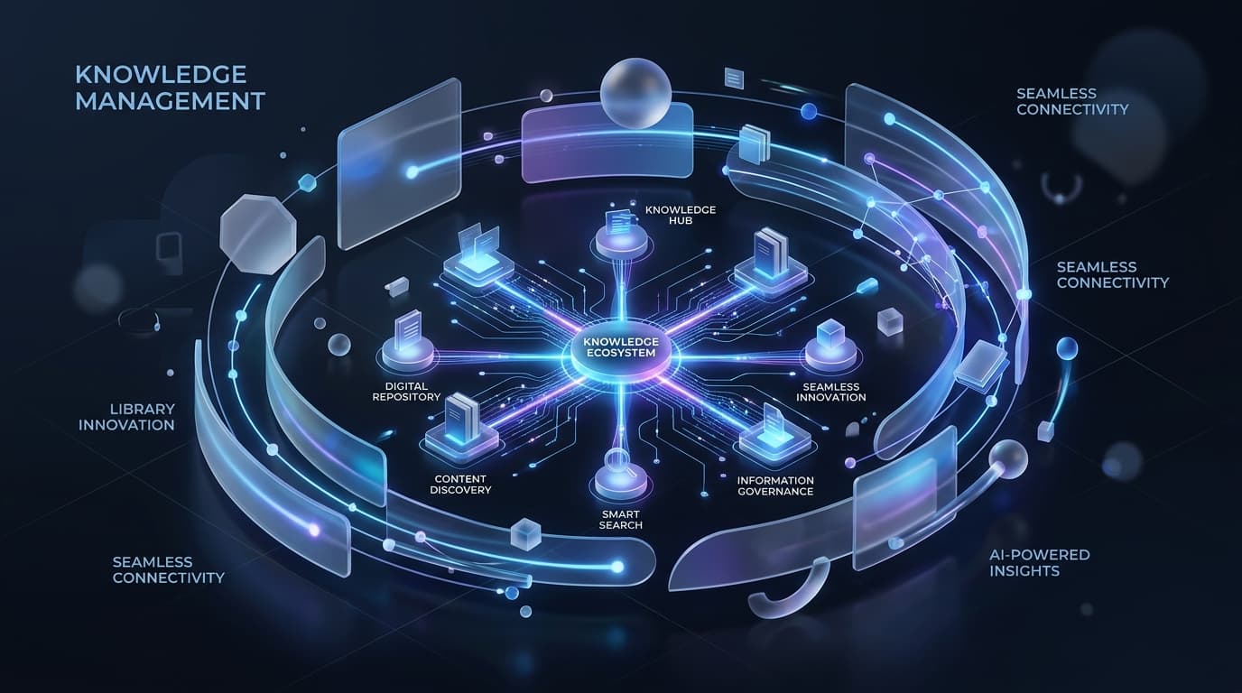 Abstract representation of digital knowledge management